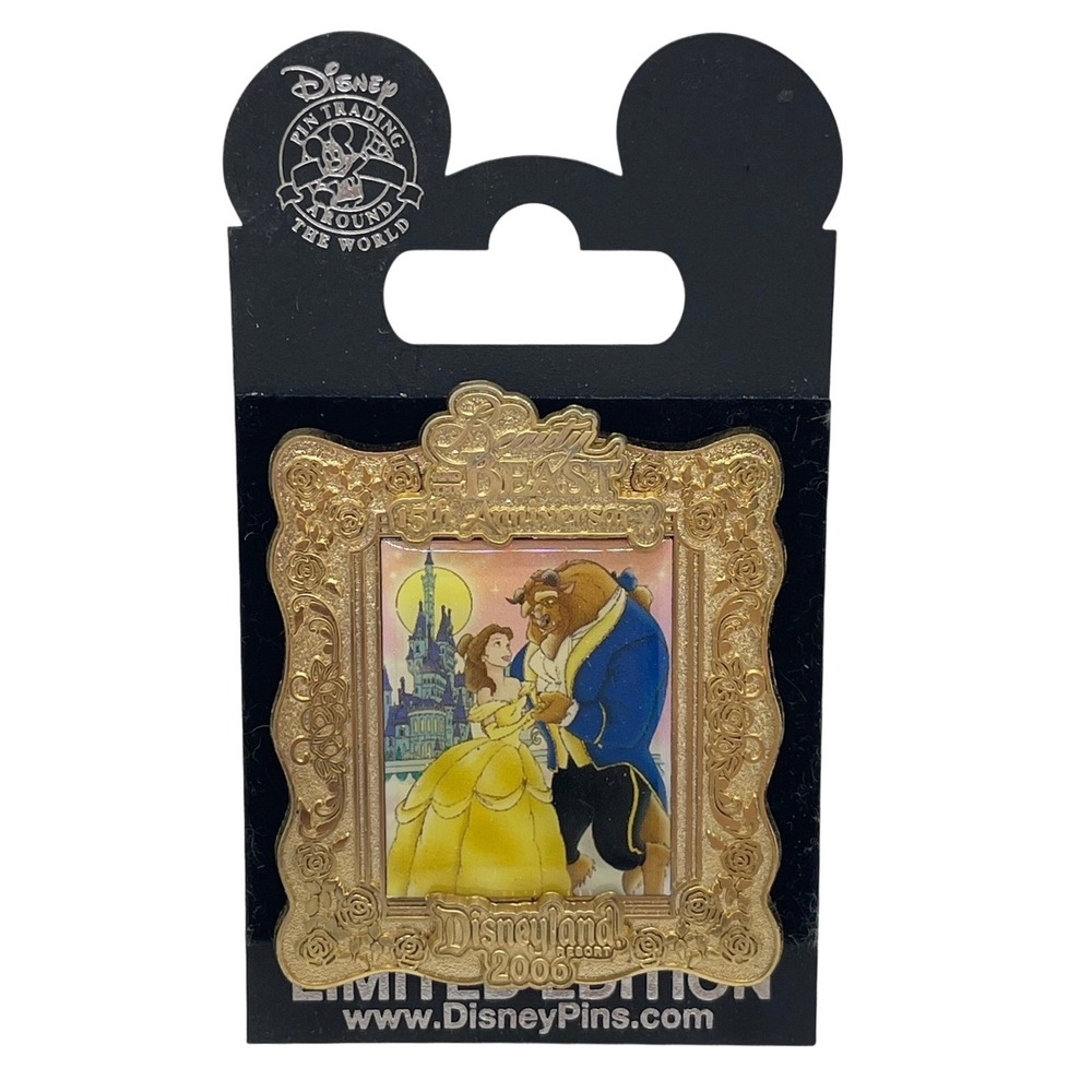 Disney Pin Beauty and the Beast 15th Anniversary LE 1000 Disneyland Resort 2006